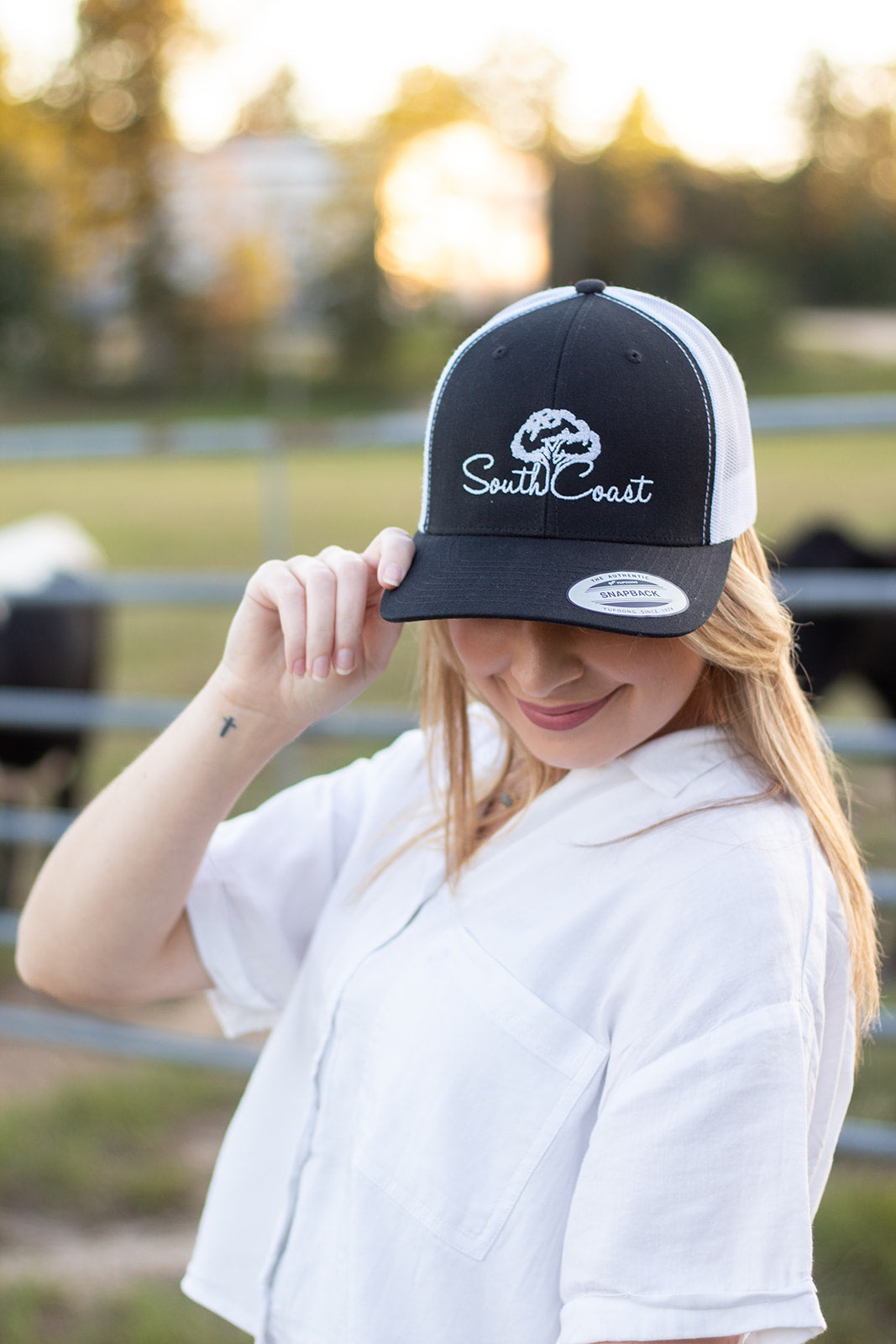 South Coast Black/White Trucker Hat