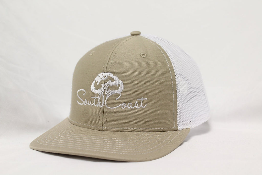 South Coast Khaki/White Trucker Hat